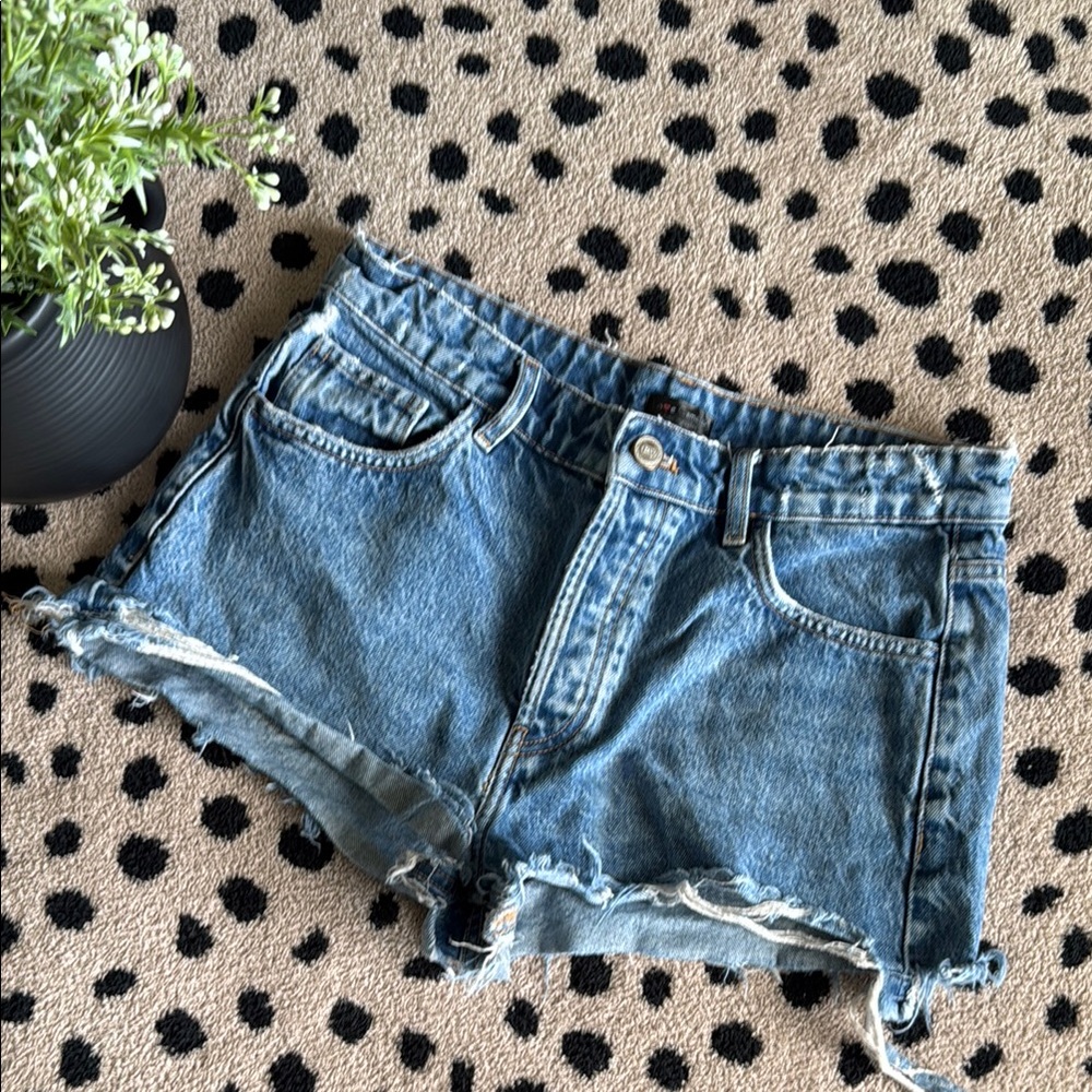 SZ 44 Denim Blue Women's Shorts